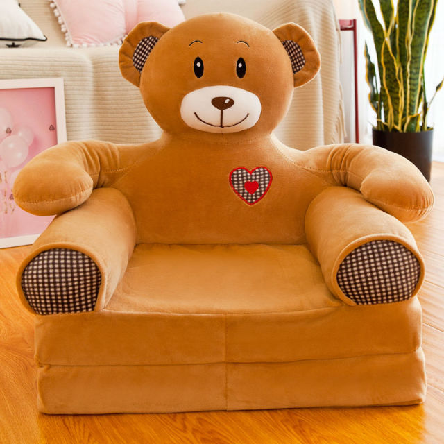 Children Folding Small Sofa Bed Nap Cartoon Cute Lazy Lying Seat Stool Removable and Washable Kids Sofa Kids Chair-15