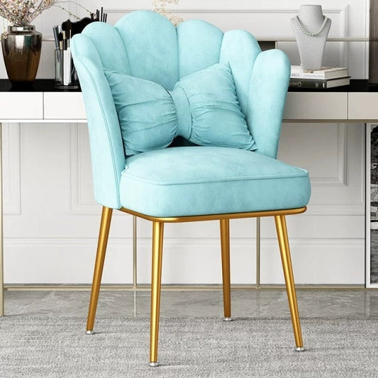 Nordic Armchair Modern living room furniture flannel Single seat Sofas bedroom balcony lounge Makeup Backrest waiting chairs