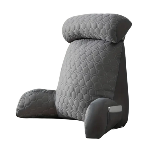 Cool Latex Reading Pillow with Armrests & Pockets-0