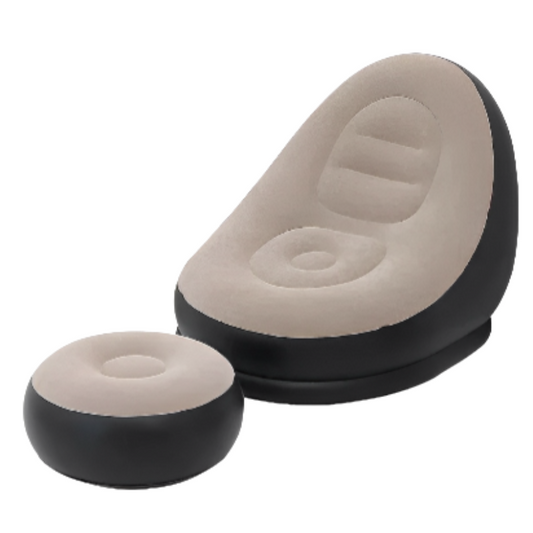 Inflatable Foldable Recliner Sofa with Ottoman